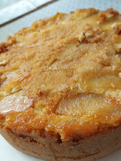 Una foto de Torta invertida de manzana que no falla