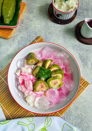 Foto resep Es Pisang Ijo Creamy