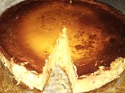 Una foto de cheesecake con horno queso mascarpone