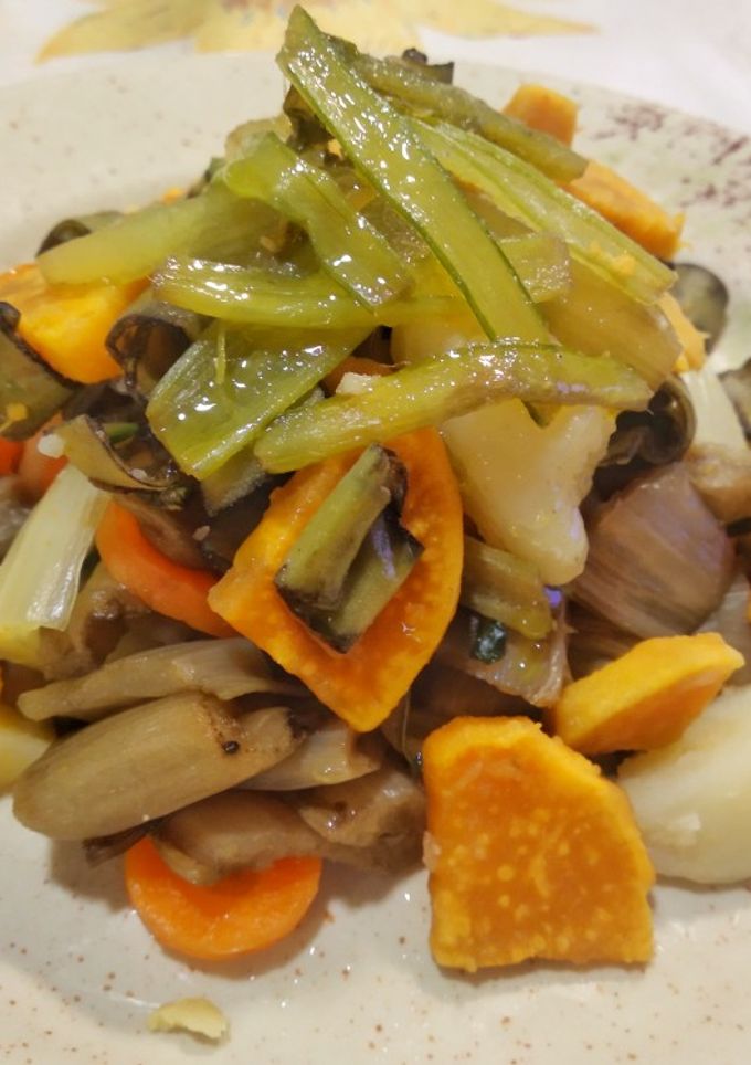 Una foto de Menestra de verduras con boniato