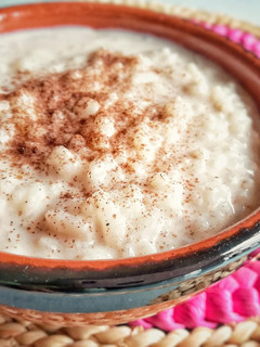 Una foto de Arroz con leche vegano sin azúcar