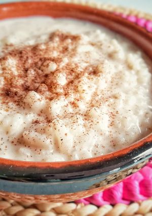 Una foto de Arroz con leche vegano sin azúcar