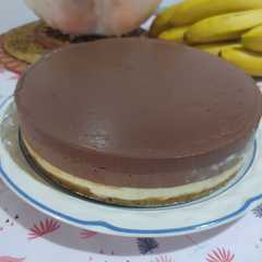 Una foto de Tarta de tres chocolates