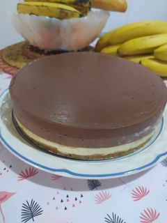 Una foto de Tarta de tres chocolates