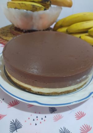 Una foto de Tarta de tres chocolates