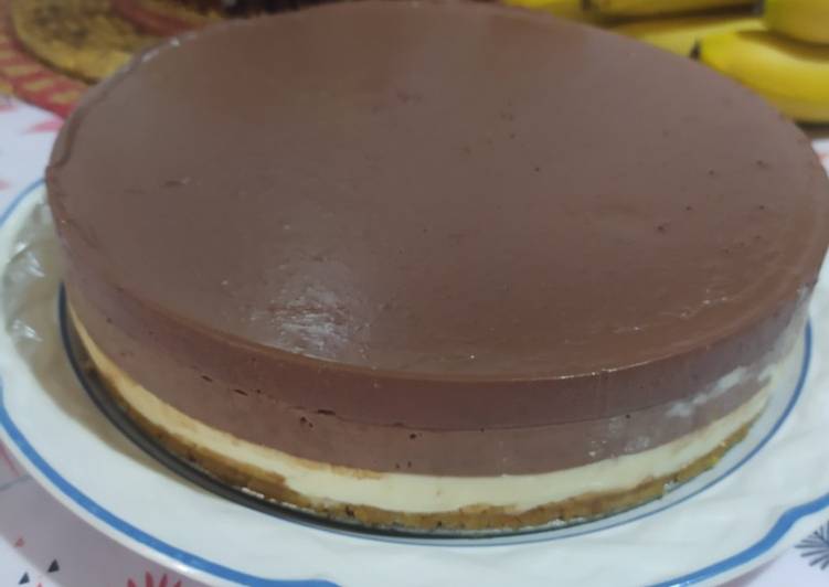 Tarta de tres chocolates
