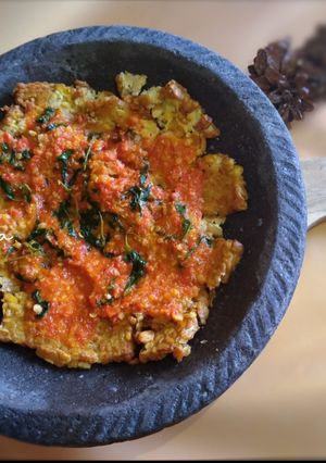 Foto resep Tempe geprek sambal kemangi