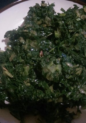 A picture of Spinach and sukuma.