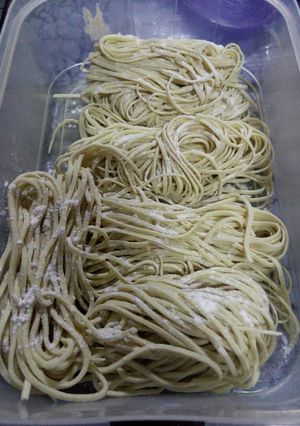 A picture of Homemade Ramen Noodles.
