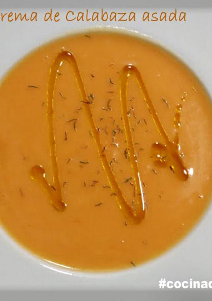 Una foto de Crema de Calabaza asada