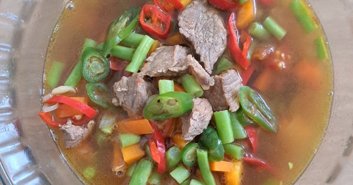 Sayur Asem Asem Daging Sapi