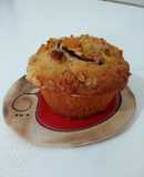 Muffins de ciruela y nueces sin azúcar