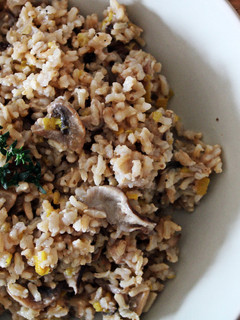 Una foto de Arroz con setas y trufa