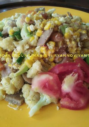 Foto resep Capcay jagung manis