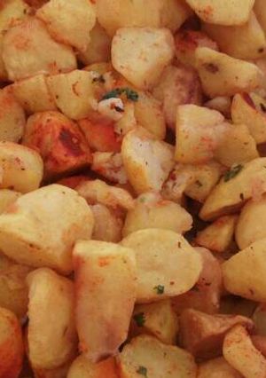 A picture of Roast potatoes.