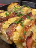 Lombo recheado com queijo e bacon