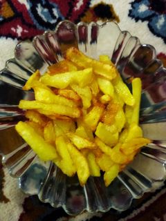 عکسی از دستور سیب زمینی سرخ کرده