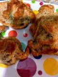 Muffins con formita de dinosaurio de banana