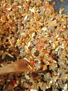 Una foto de Relleno de carne para empanadas