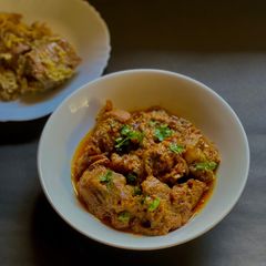 A picture of Gosht Qorma.