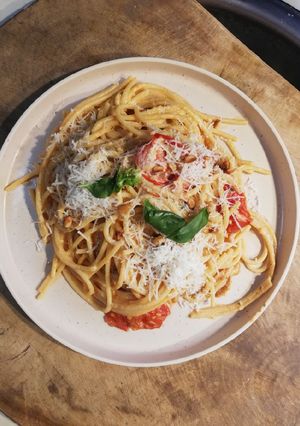 Une photo de Pâtes Boursin®️ et tomate cerise