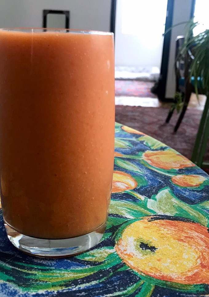 Una foto de Smoothie de papaya