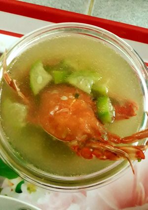 Hình của món Canh cua biển nấu mướp.