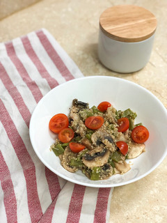 Foto de Quinoa com cogumelos
