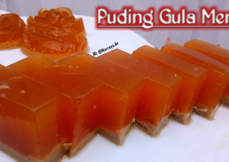 Puding gula merah