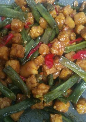 Foto resep Tumis tempe kacang panjang kecap