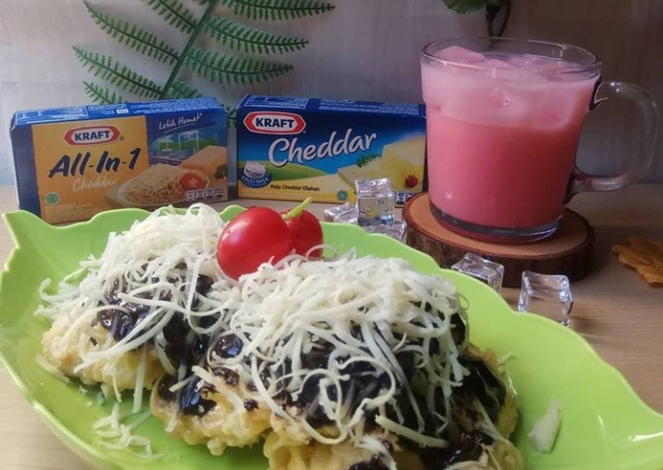 Pisang goreng coklat keju susu