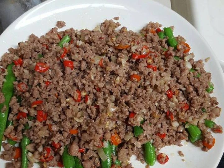 Cara Simple Menyiapkan Resep  Tumis buncis daging cincang yang Enak, Enak