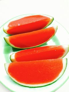 Hình của món Thạch dưa hấu.
