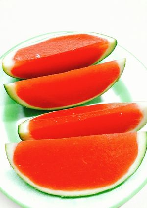 Hình của món Thạch dưa hấu.