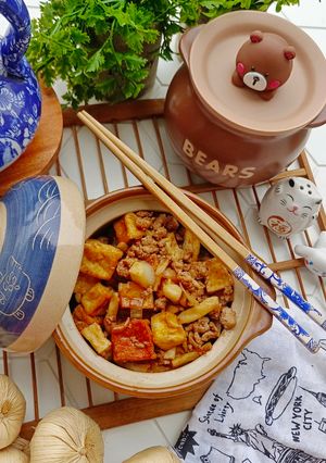 Foto resep Stir fry tofu beef mushroom 🍲