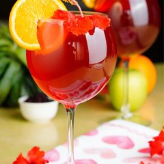 A picture of Hibiscus Tea Sangria.