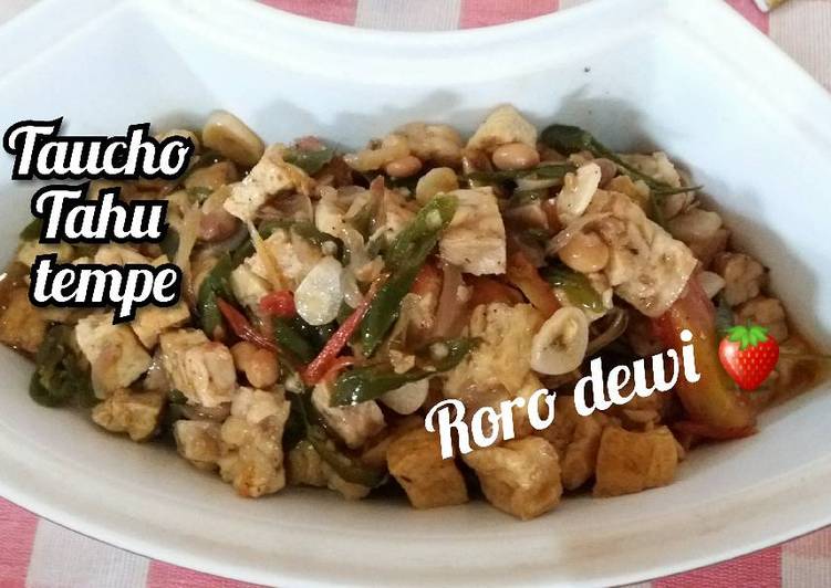 Langkah mengolah Taucho tahu tempe* yang Bikin Ngiler