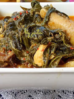 Foto resep Gulai ayam daun singkong
