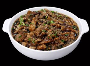 Hình của món SP.0108 - Cà Tím Nướng Mỡ Hành Xốt Xì Dầu.