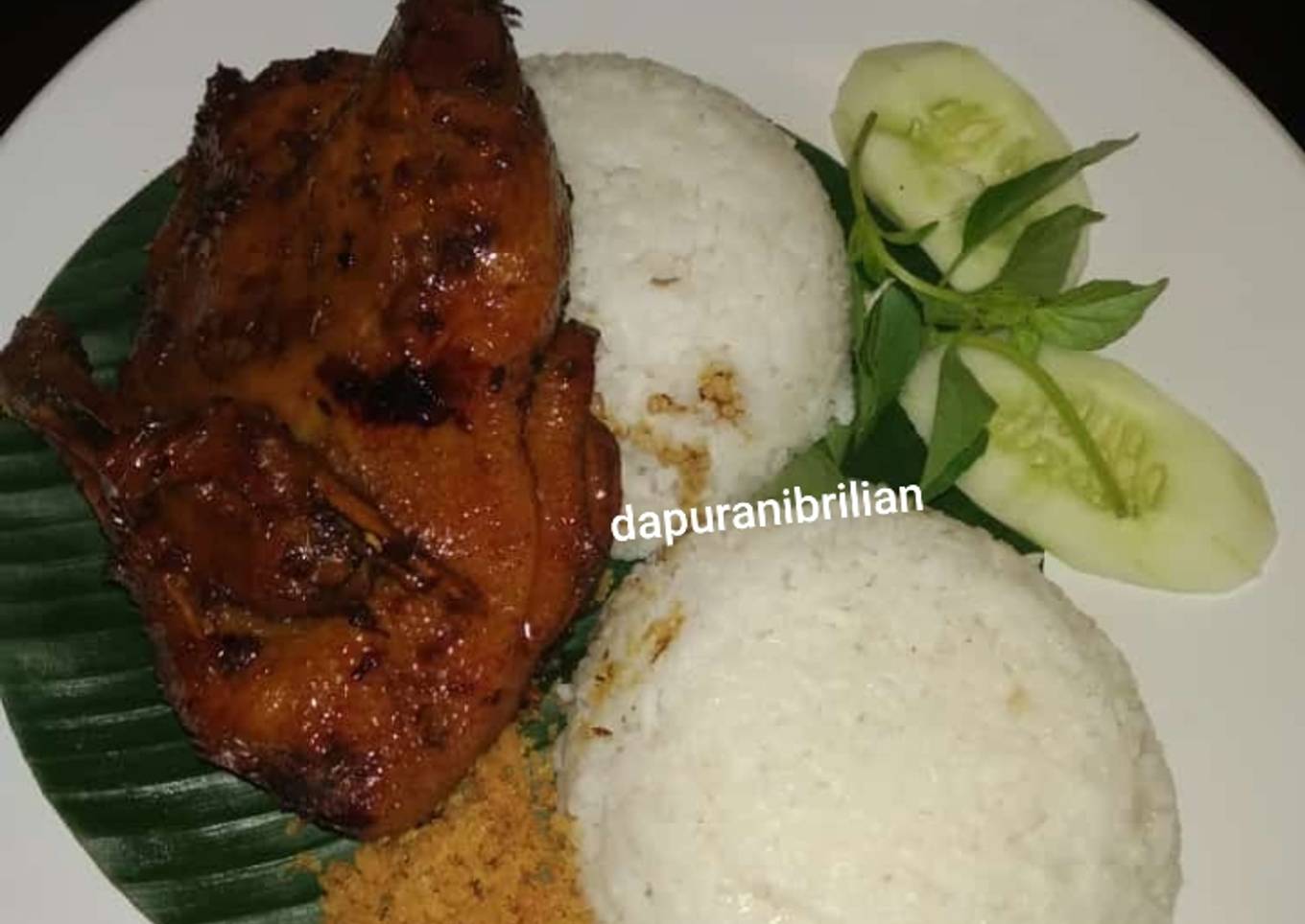Bebek bakar madu empuk+kremes simpel enak