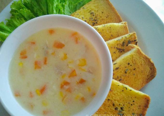 Sup Krim Sederhana foto resep utama