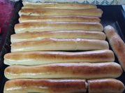 Una foto de pan de pancho sin huevo