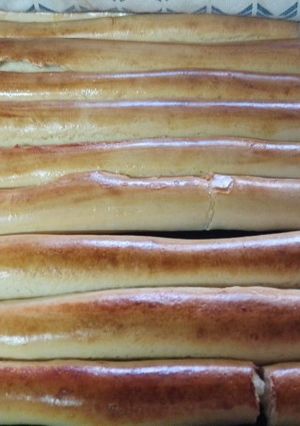 Una foto de Pan para panchos con lo que había en casa