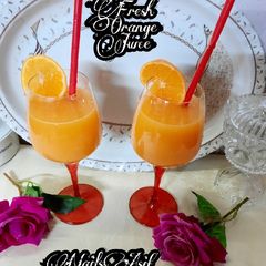 A picture of Fresh Orange 🍊 juice.