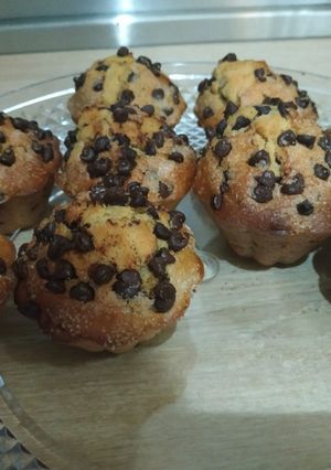 Une photo de Muffins pépites de chocolat