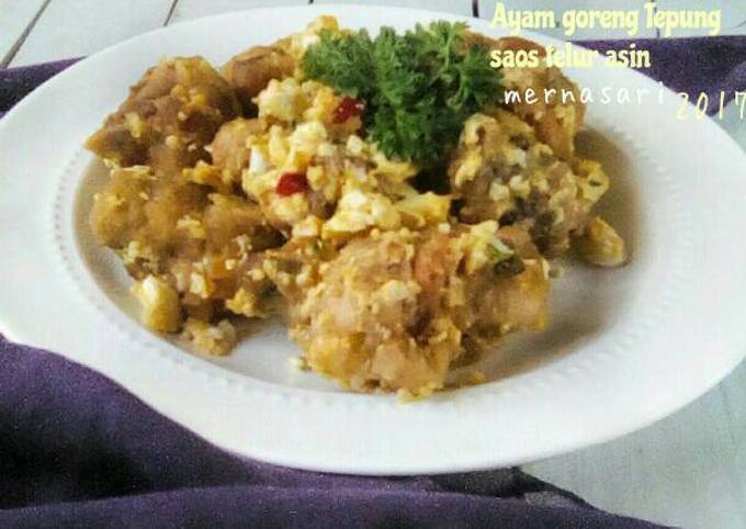 Bagaimana Menyiapkan Ayam goreng tepung saos telur asin, Menggugah Selera