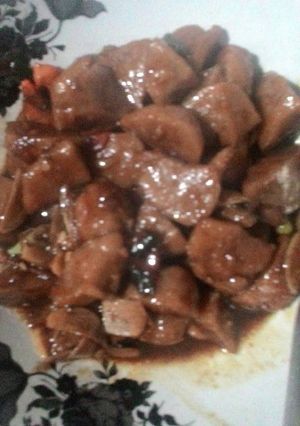 Foto resep Oseng bakso pedas manis