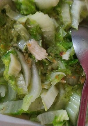 Foto resep Tumis sawi putih ebi (udang kering)