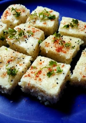 A picture of Rava Oats Dhokla.