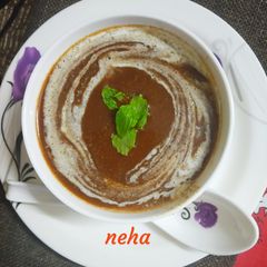 A picture of Beetroot Spinach Carrot Soup Full of Iron healthy Soup.